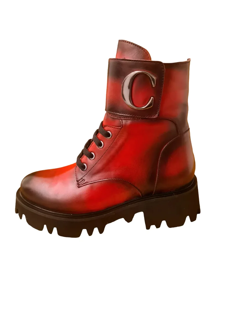 Čizmice crvene - C kopča