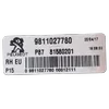 Peugeot 5008 P87   17-    lampa zadnja desna unutarnja    9811027780