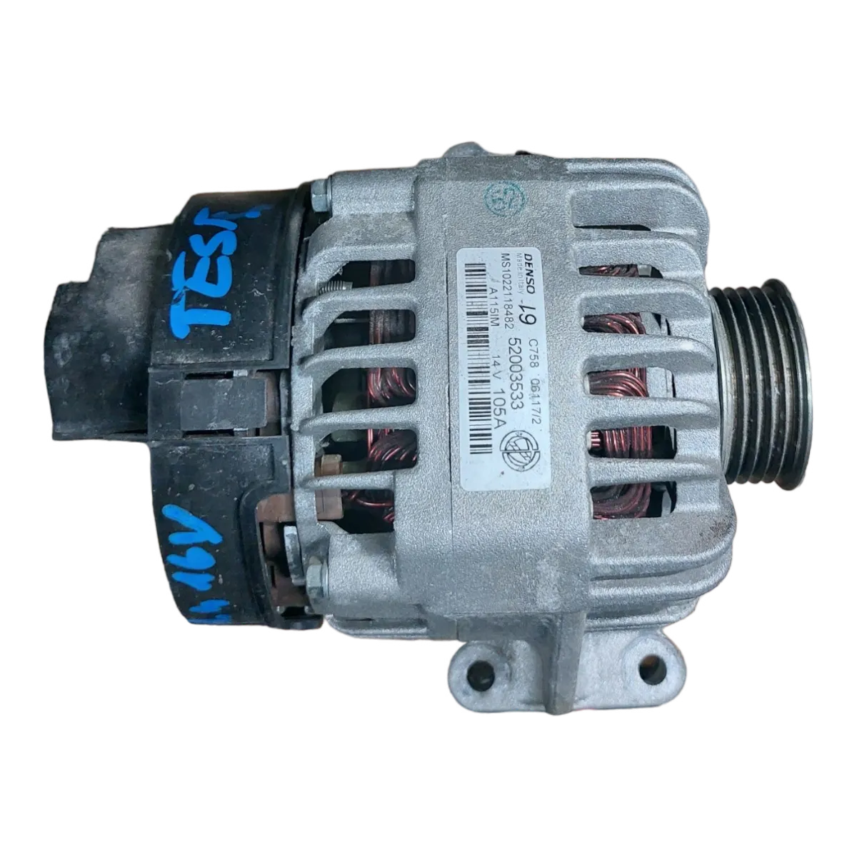 Fiat Bravo II 1.4 16V  07-14   alternator  52003533   TEST