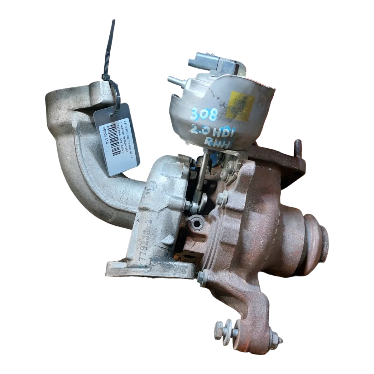 Peugeot 308 2.0 HDI  07-13   turbina  9688361580    783249-4   GTB1449VZ