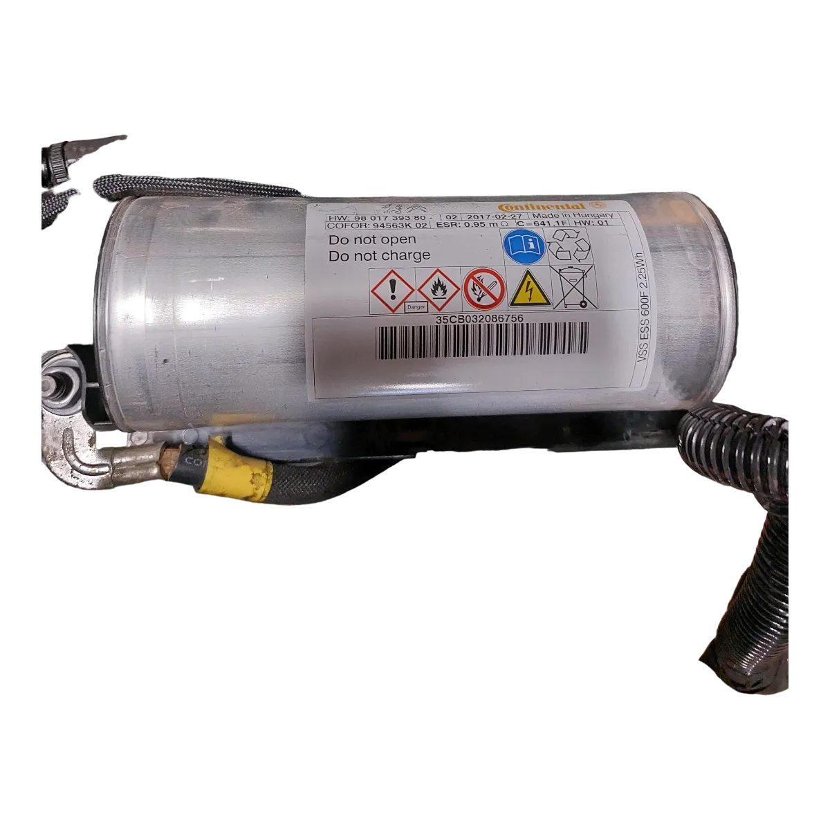 Peugeot 3008 P84 16-    kapacitator  START-STOP  9801739380   94563K02