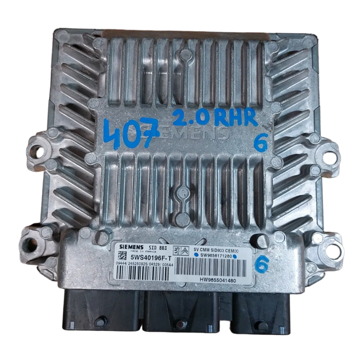 Peugeot 407  04-10  računalo motora   5WS40196F-T   9656171280   9655041480