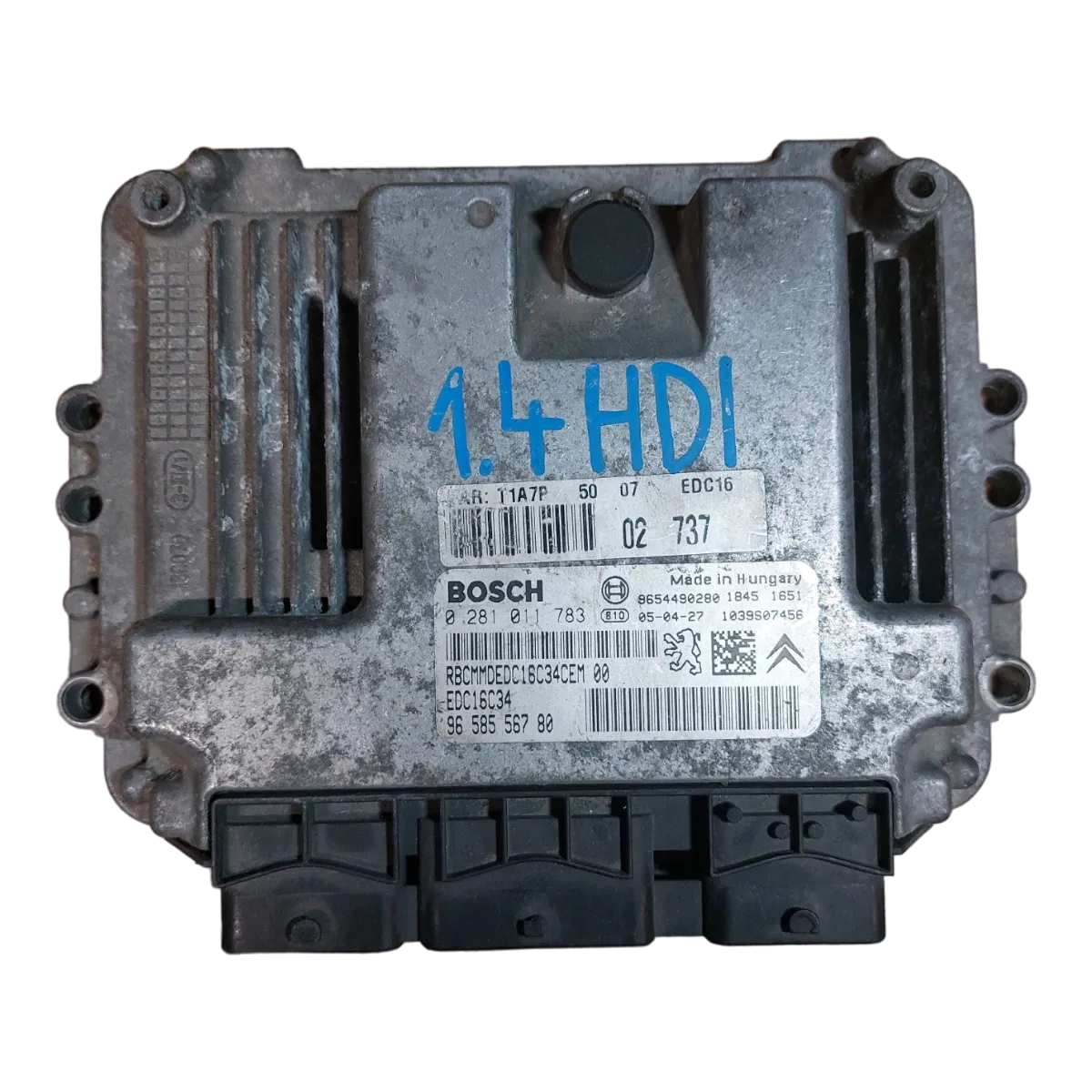 Peugeot 206  1.4 HDI 98-09  računalo-centrala motora  0281011783  9658556780   8654490280