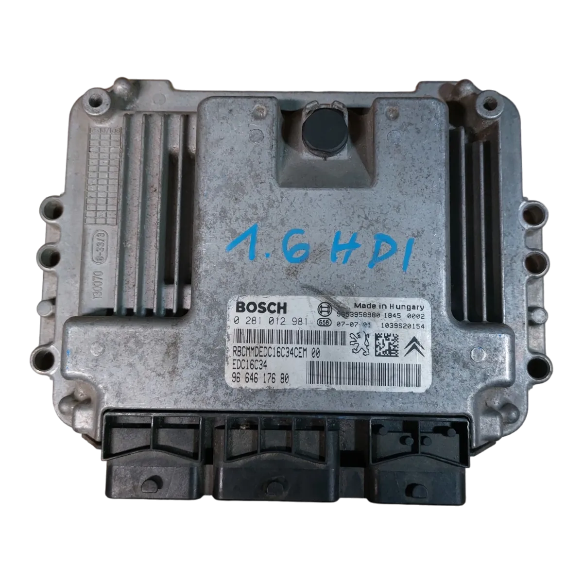 Citroen C4 Picasso 1.6 HDI 07-13  računalo-centrala motora  0281012981  9664617680  9653958980