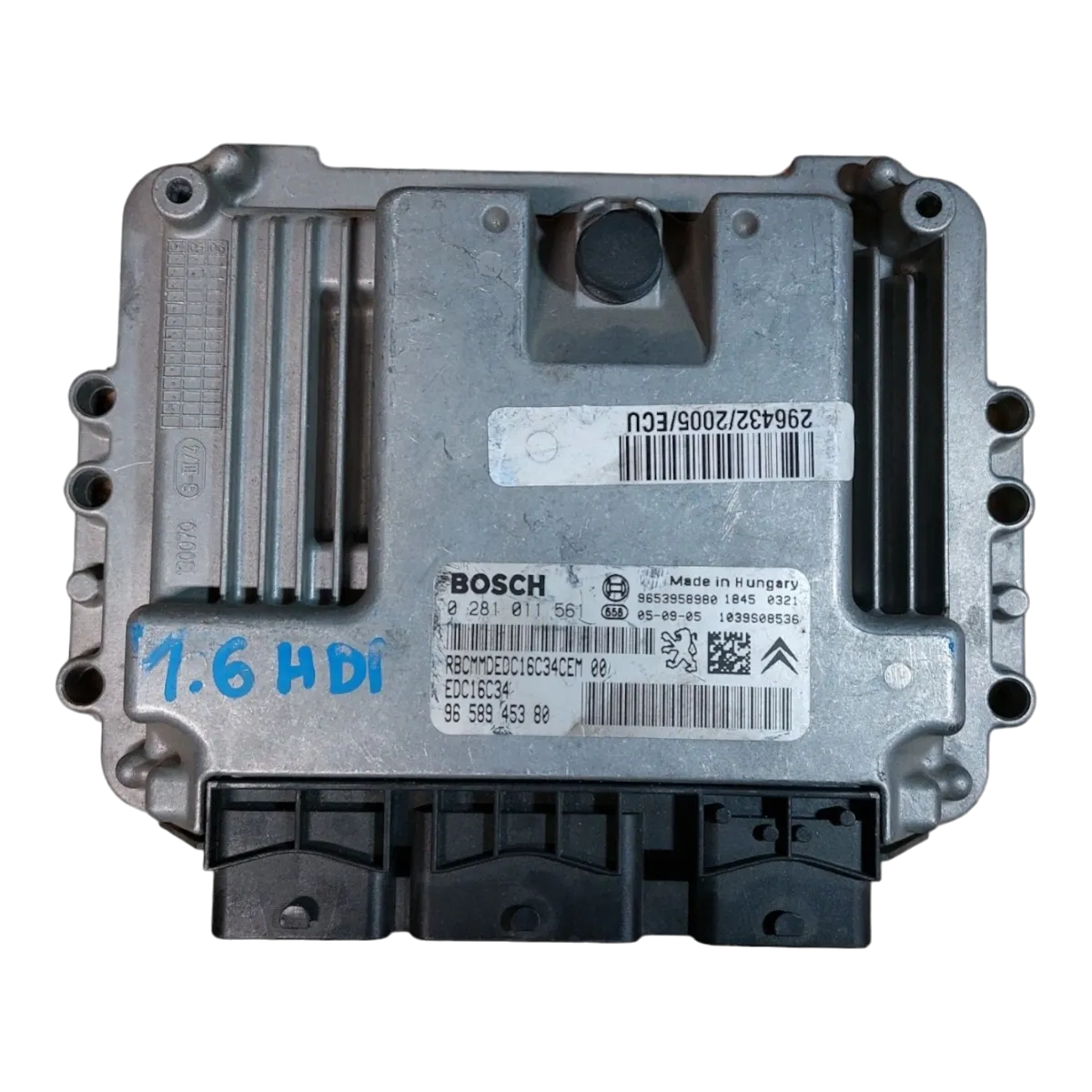 Citroen  C5 II  1.6 HDI  04-08  računalo-centrala motora   0281011561  9658945380   9653958980
