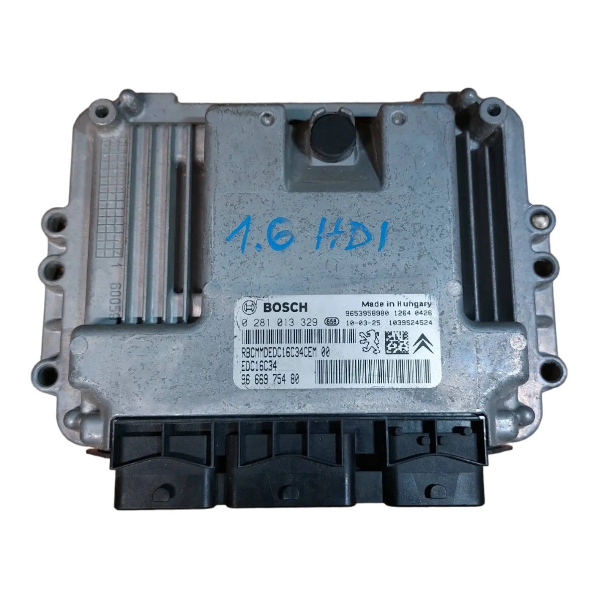 Citroen  Berlingo III 1.6 HDI  08-18  računalo-centrala motora   0281013329  9666975480  9653958980