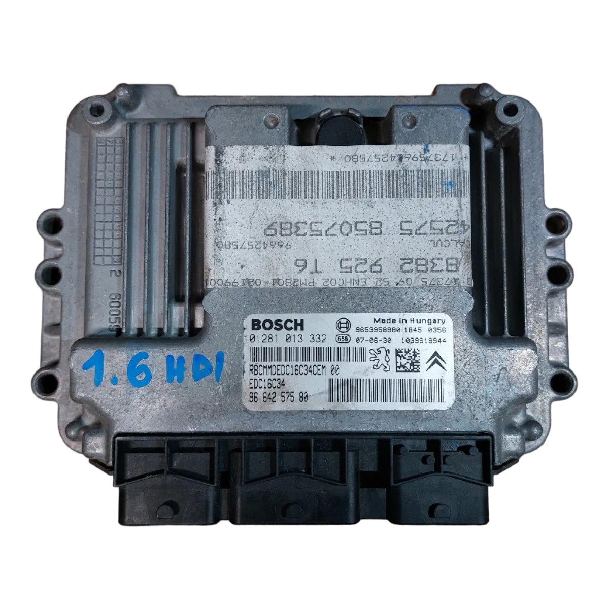 Peugeot 307 1.6  HDI  04-09 računalo-centrala motora   0281013332  9664257580  963958980