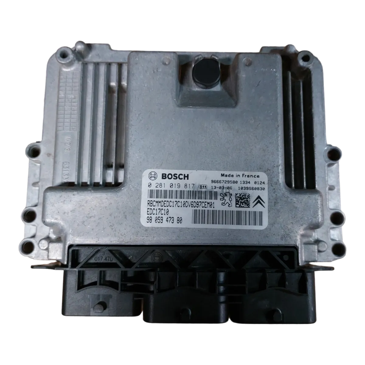 Peugeot Partner III 1.6 HDI  08- računalo-centrala motora   0281019817   9805947380