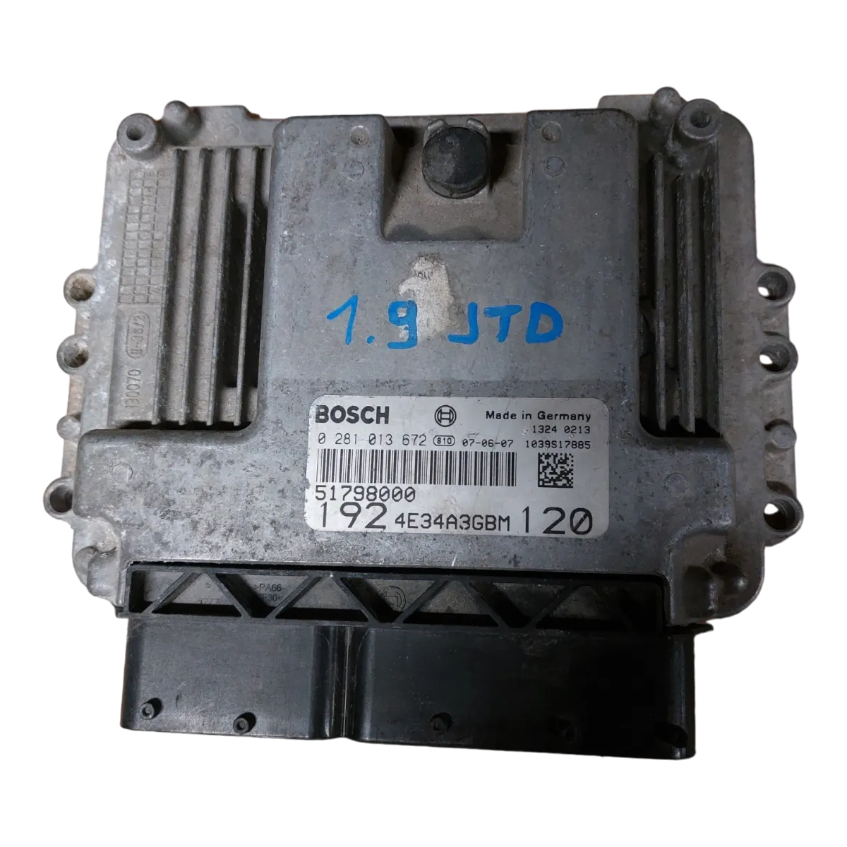 Fiat Stilo  1.9 JTD   01-10   računalo-centrala motora  0281013672   51798000