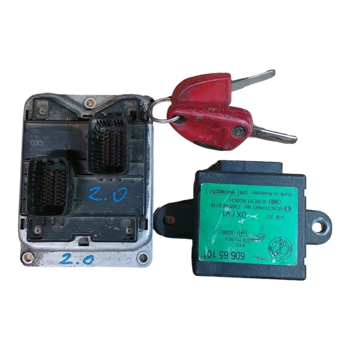 Alfa  Romeo 166 2.0i 96-07   set  računalo ECU+BSI+KLJUČ  0261204733  00467395200  60665101