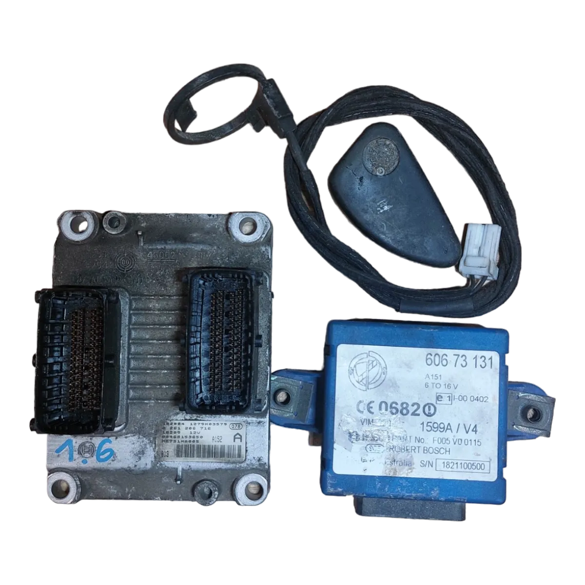 Alfa Romeo 156 1.6 16V  Twin spark  97-05  set  računalo ECU+BSI+KLJUČ 468153650  60673131 0261206716