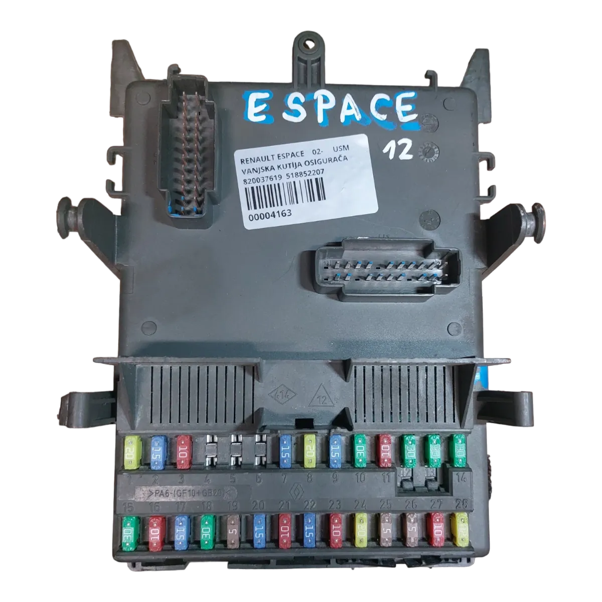 Renault Espace    02-     USM vanjska kutija osigurača  820037619  518852207