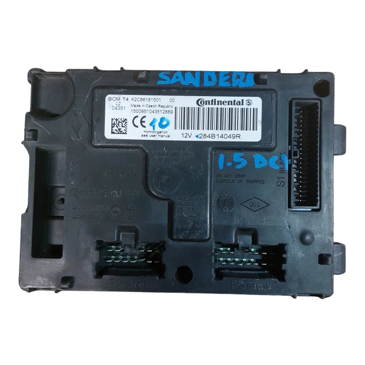 Dacia Sandero II 1.5 DCI  12-   BCM modul  284B14049R  A2C86181501