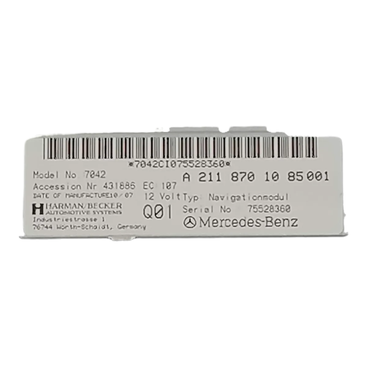 Mercedes-Benz   E-CLASS  W211  02-09  navigacija-DVD player  A2118701085