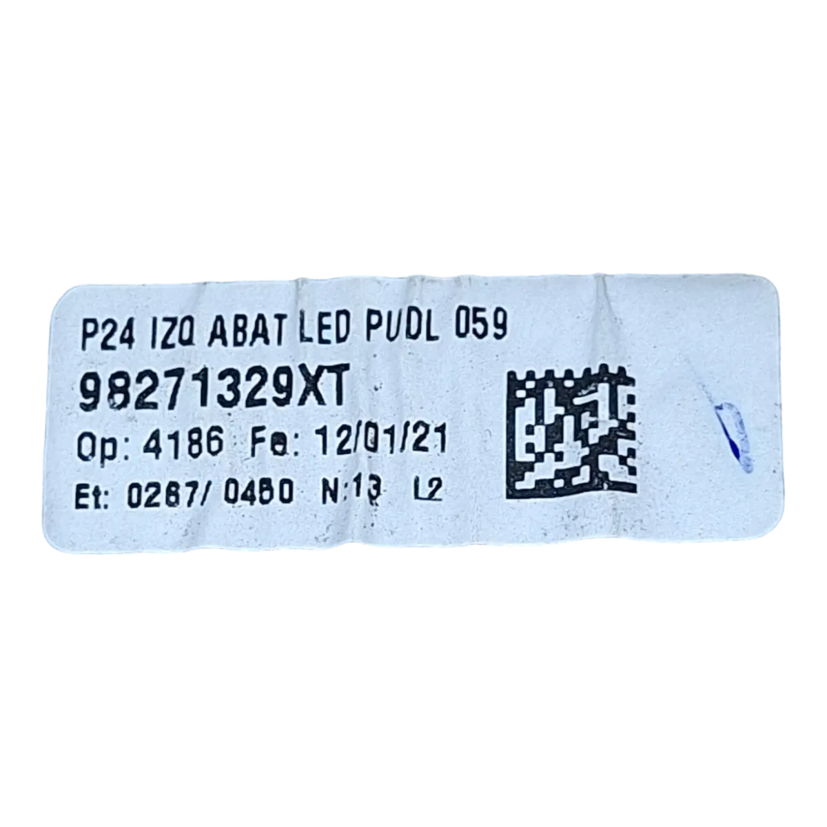 Peugeot 2008 P24  19-    retrovizor / ogledalo lijevi  10-pinova   98260233XT