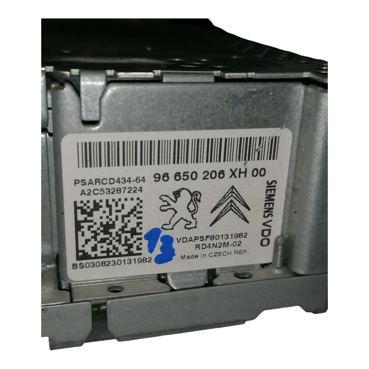 Peugeot 308   07-13    CD/radio    96650206XH   A2C53287224