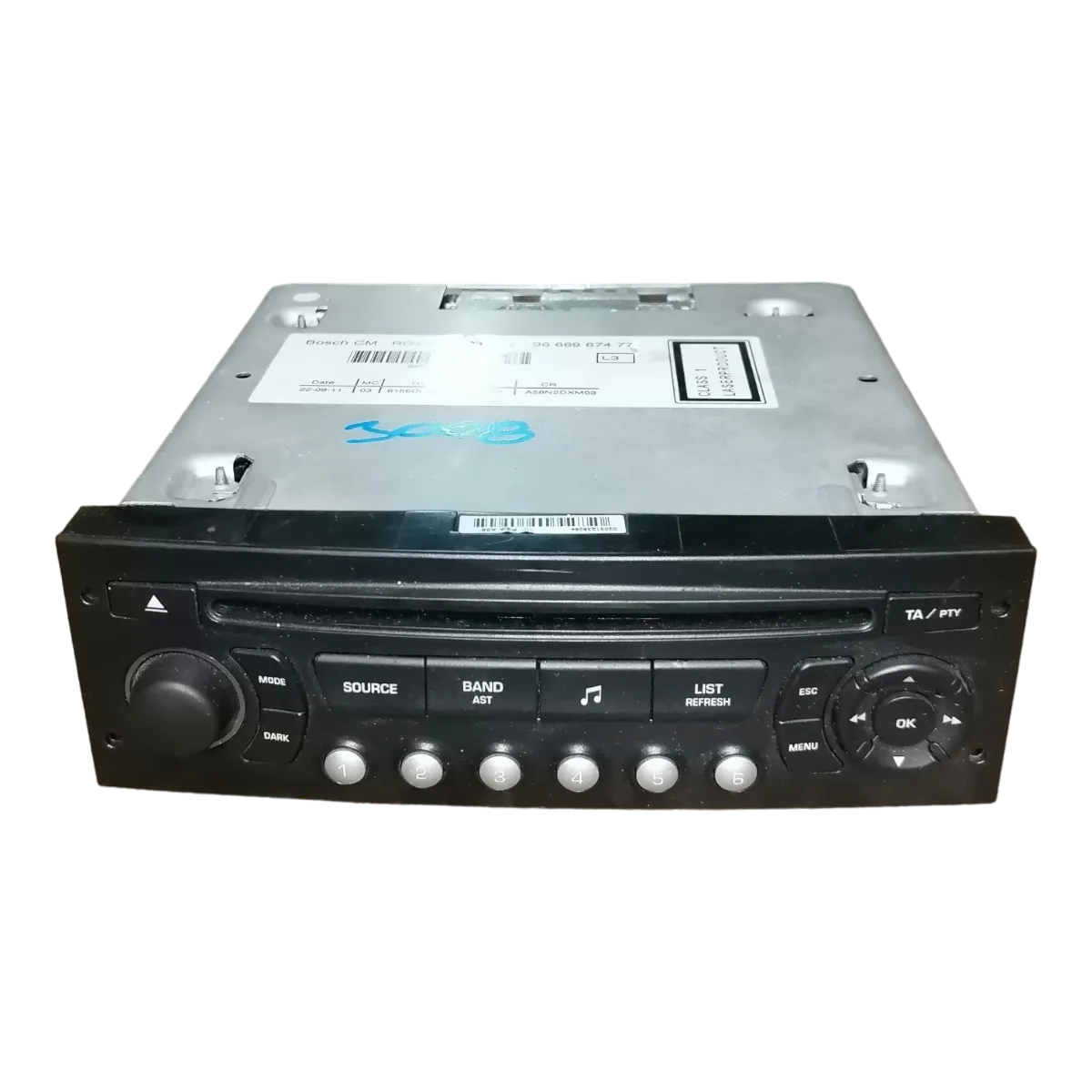 Peugeot   3008    09-16    CD/radio    9666967477