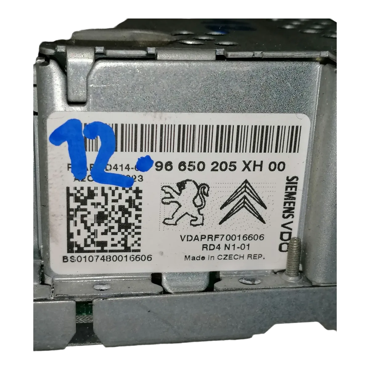 Peugeot 308   07-13    CD/radio     96650205XH    A2C53287223