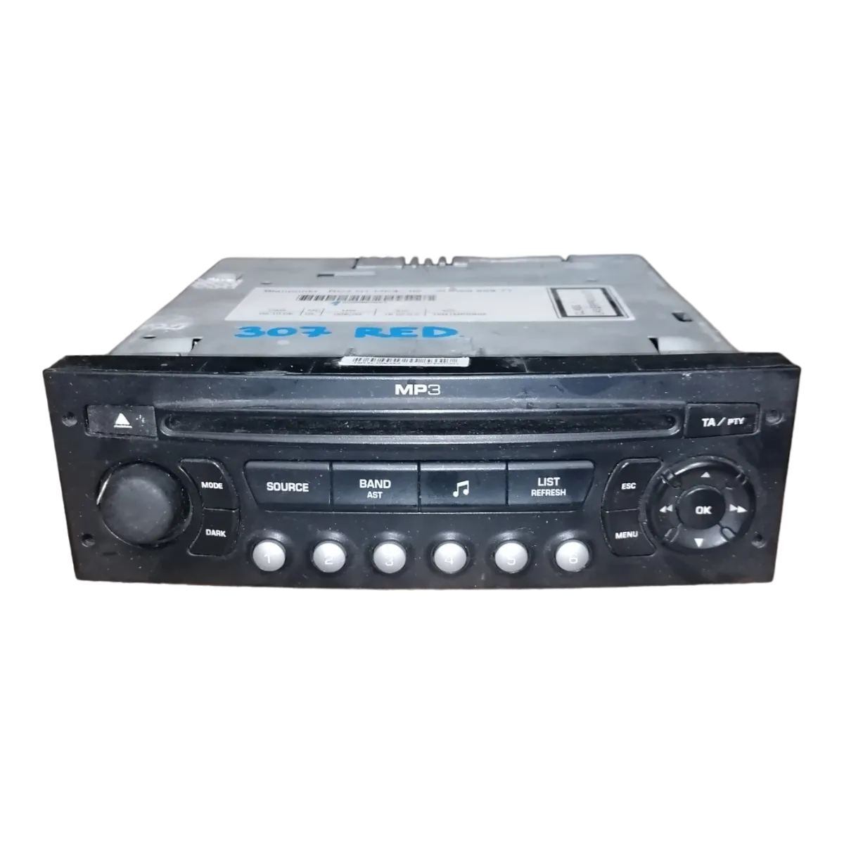 Peugeot  307  00-09    CD/radio     9662925977    96629259XT   7645127393