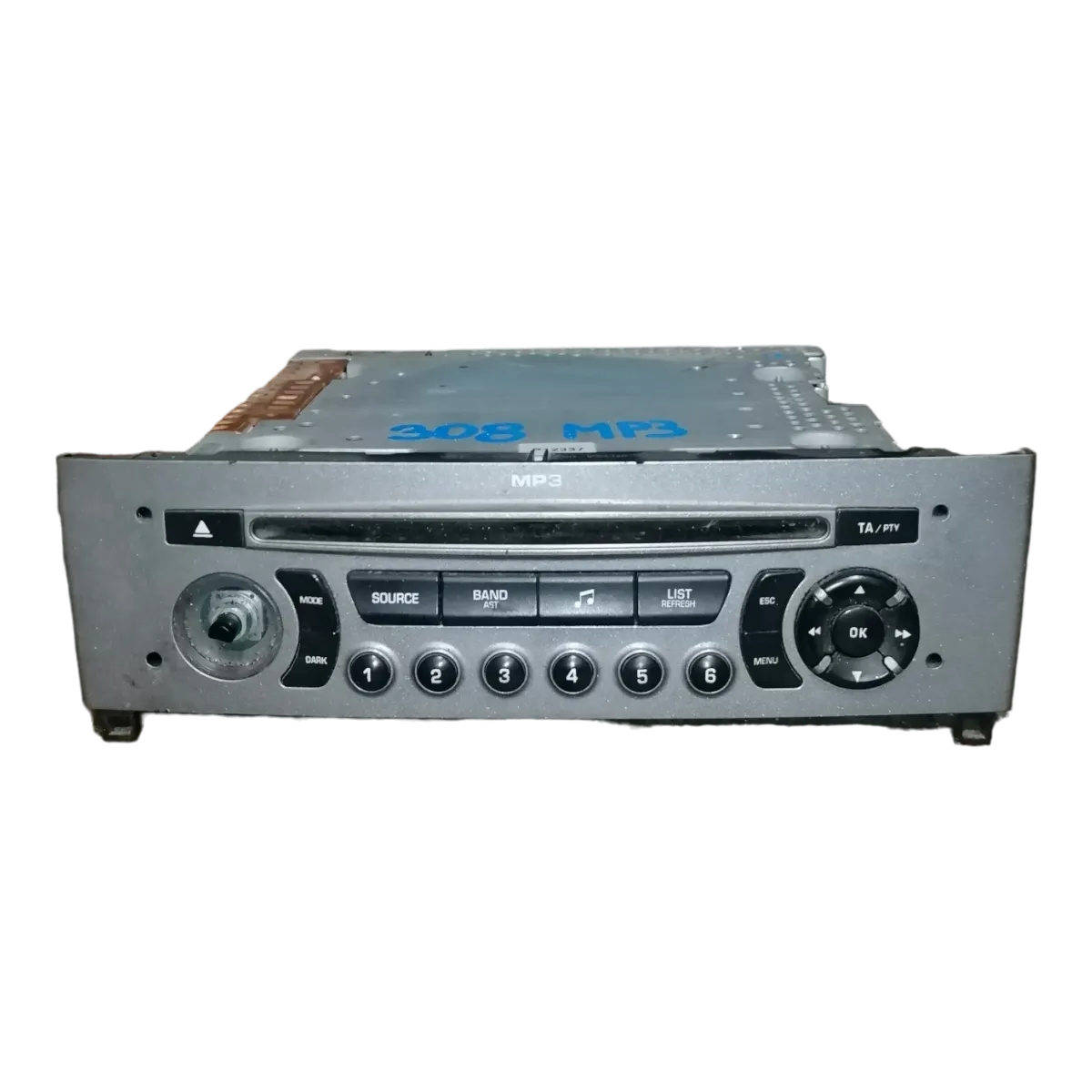 Peugeot 308   07-13     MP3/CD/radio    96660458XH   A2C53284716