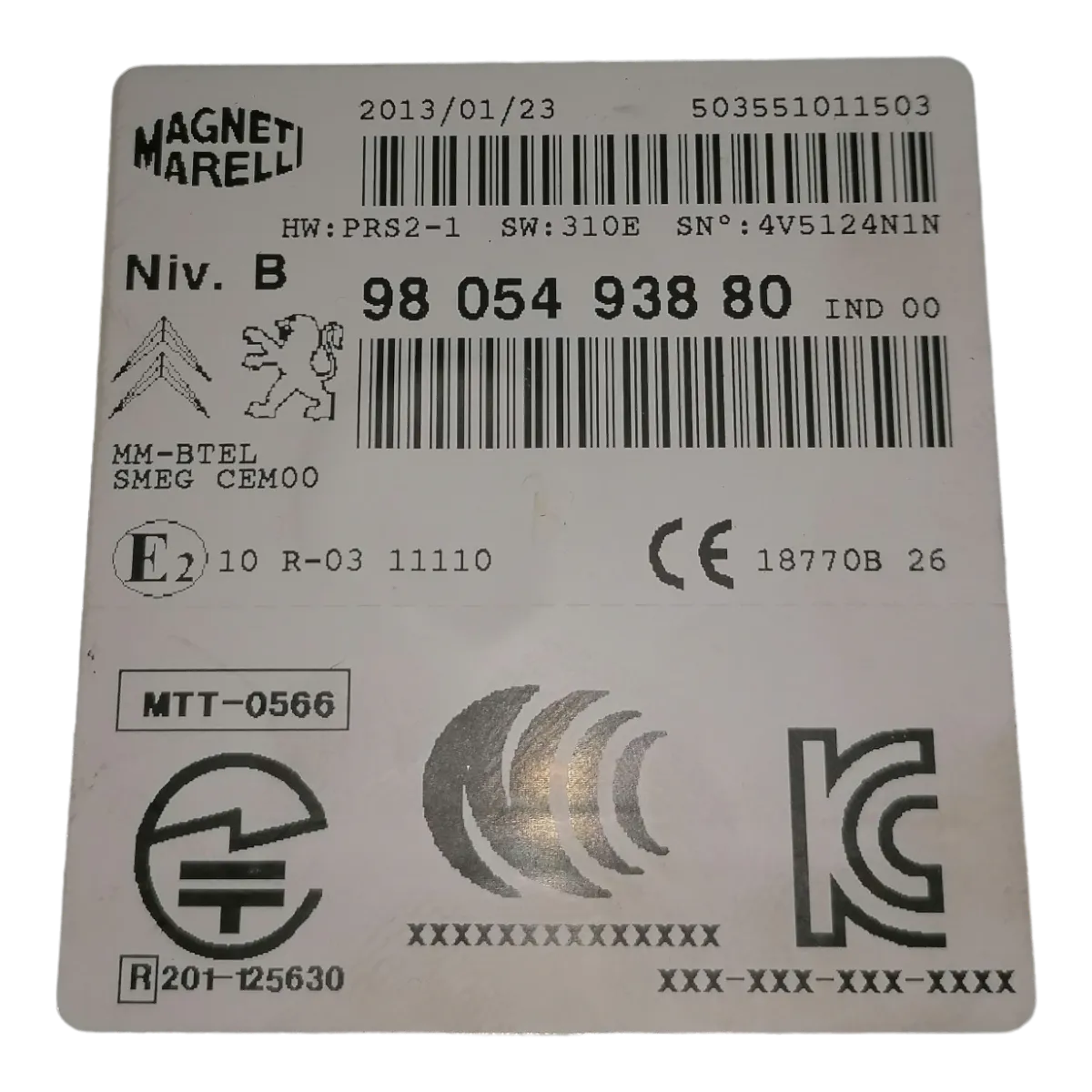 Peugeot 208  12-19     radio navigacija     9805493880   503551011503