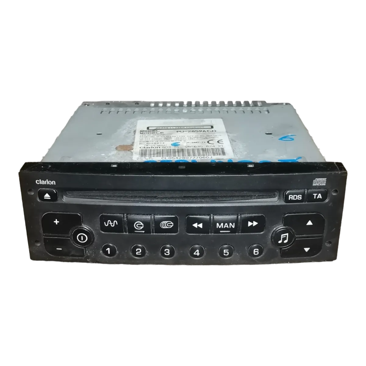 Citroen  Berlingo II   05-11    CD/radio    96635824XT   286-9487-71