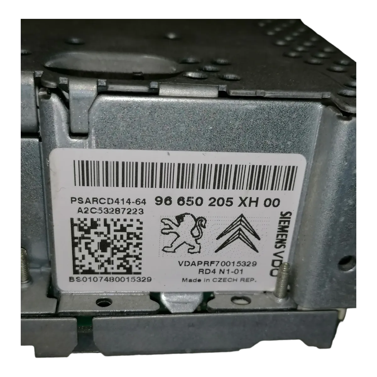 Peugeot 308   07-13    CD/radio     96650205XH    A2C53287223