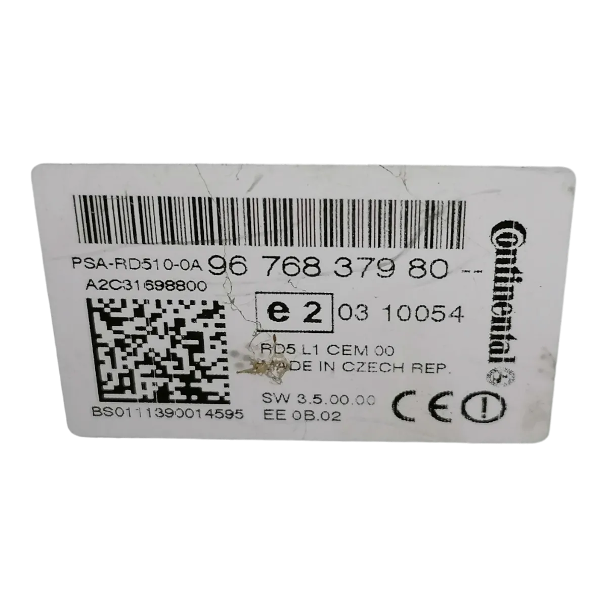 Citroen   C4  B7 10-18     CD/radio      9676837980   A2C31698800