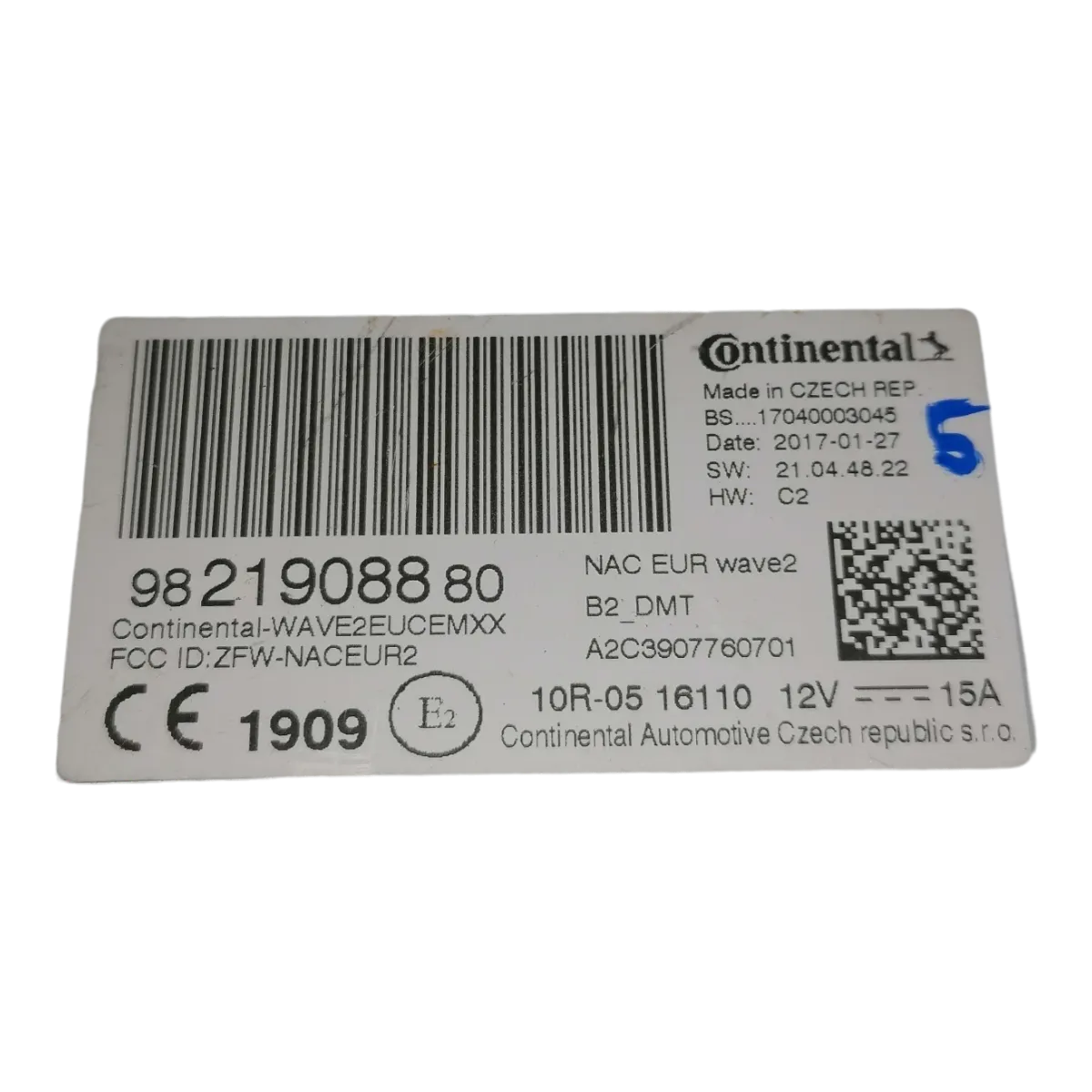 Citroen  C3  B618   16-     radio/navigacija    9821908880   A2C3907760701