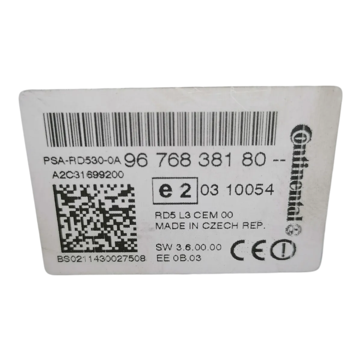 Citroen   C4  B7 10-18    MP3/CD/radio      9676838180   A2C31699200