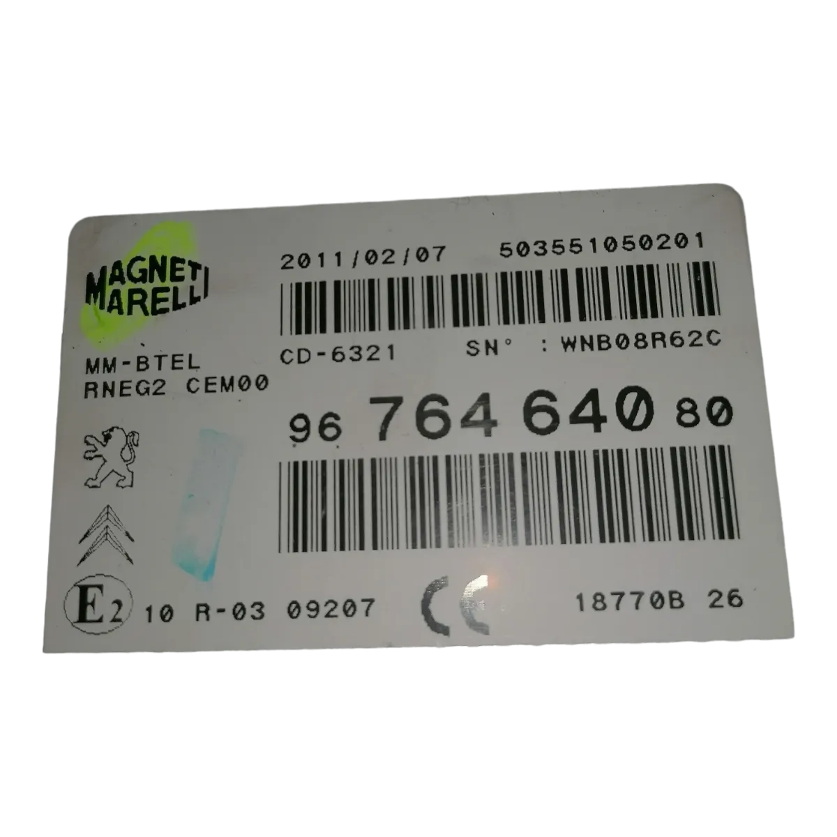 Citroen   C4  B7 10-18    navigacija/CD/radio     9676464080   503551050201