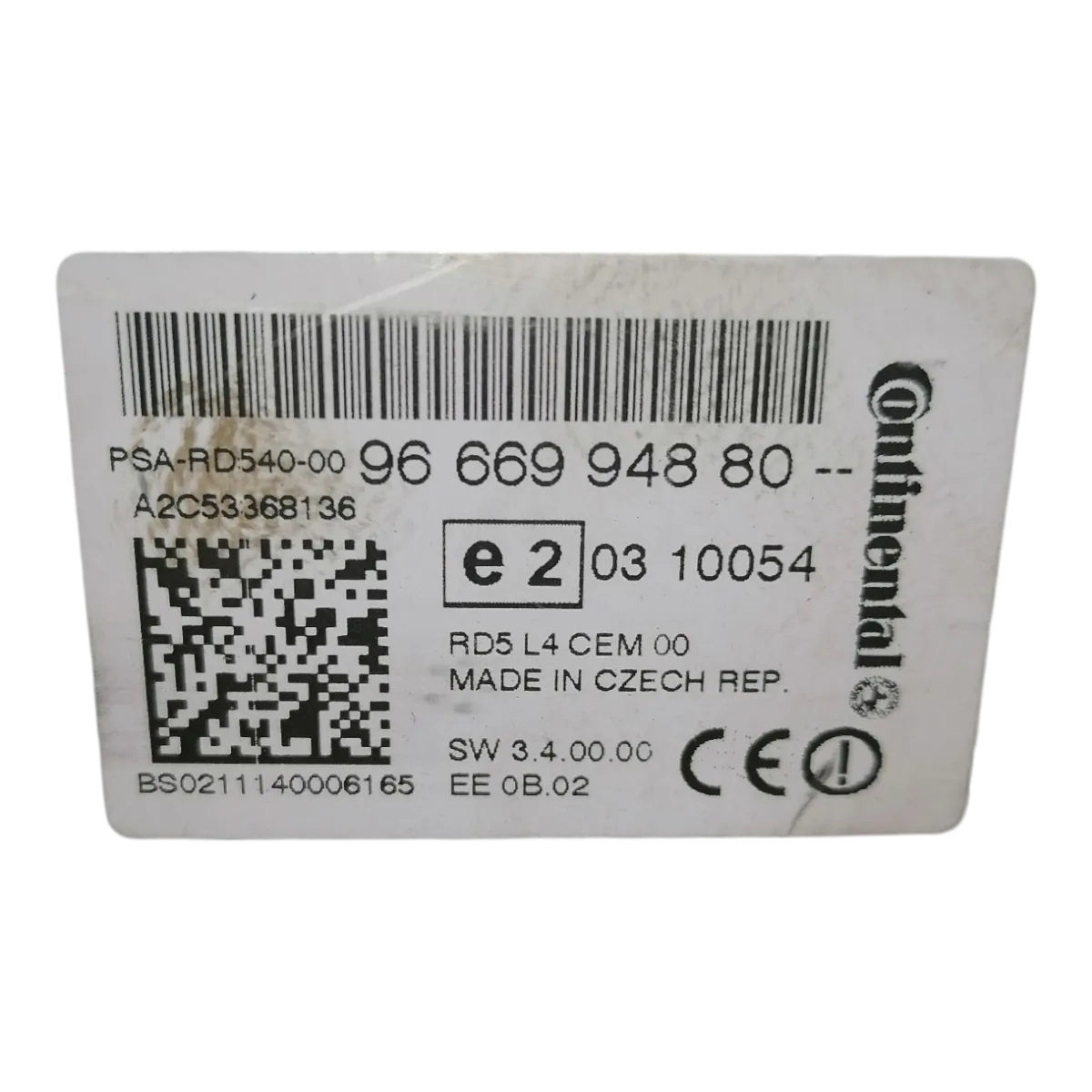 Peugeot 508  10-18   CD/radio       9666994880   A2C53368136