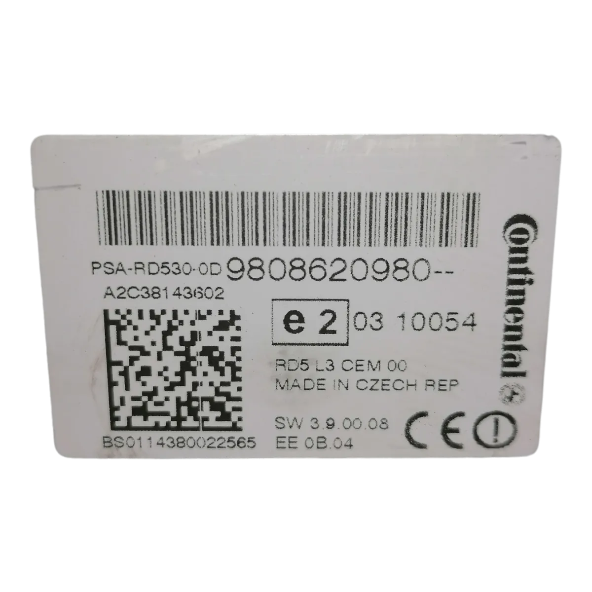 Citroen   C4  B7 10-18     CD/radio    9808620980   A2C38143602