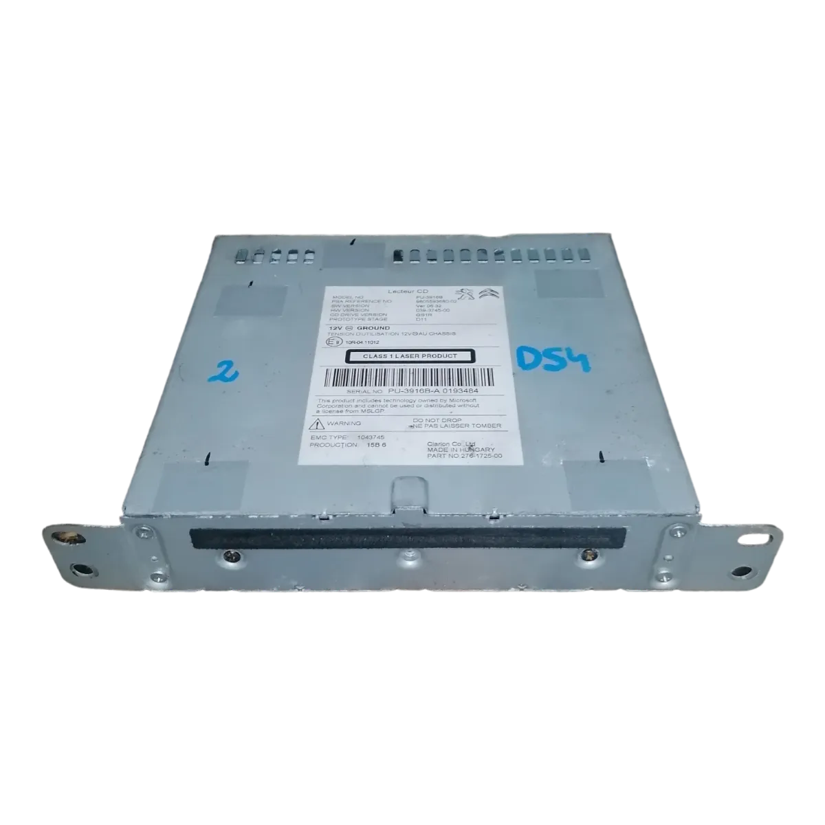 Citroen  DS4    11-15    navigacija/CD/radio     9805593680   039-3745-00