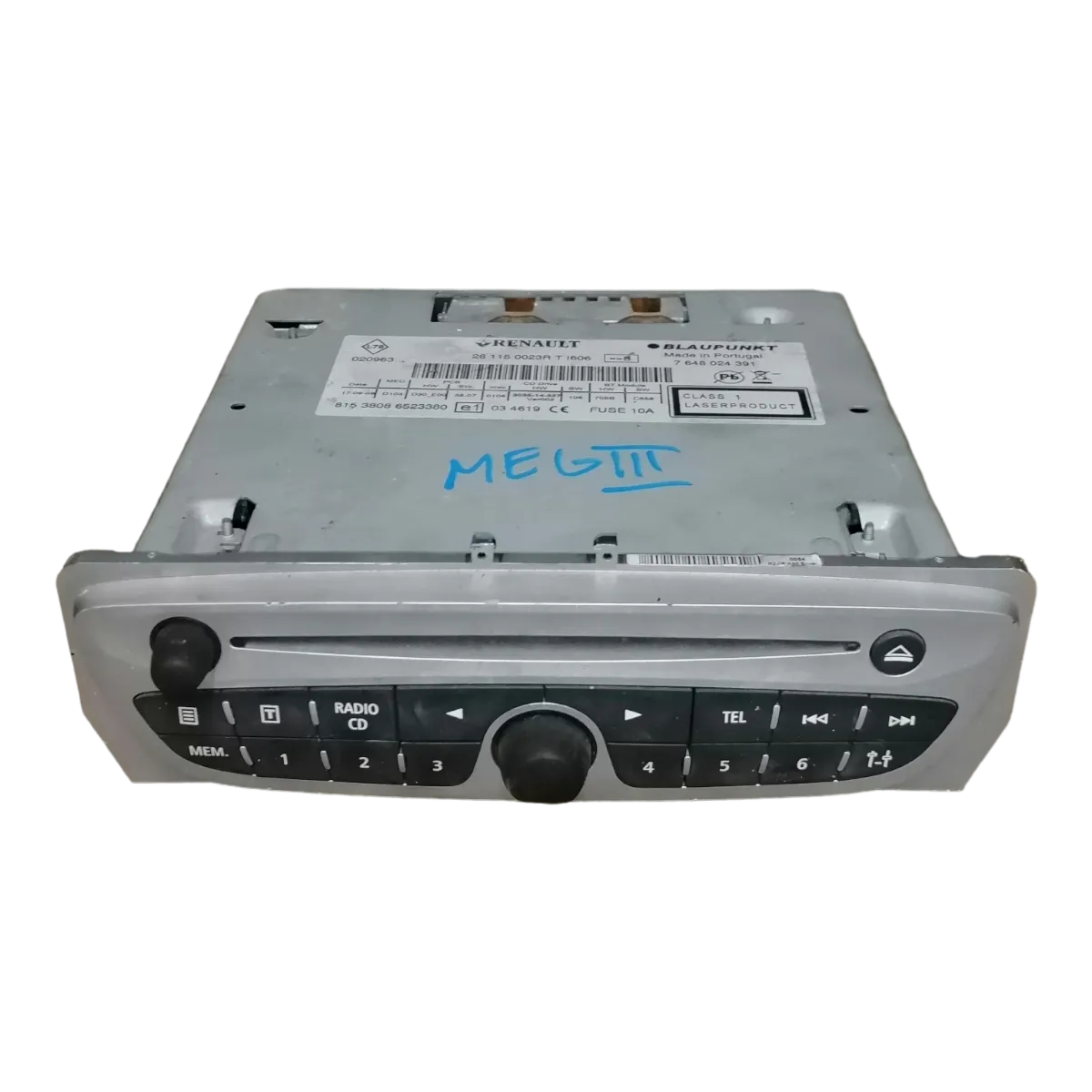 Renault Megane III  08-16    CD/radio    281150023R   7648024391