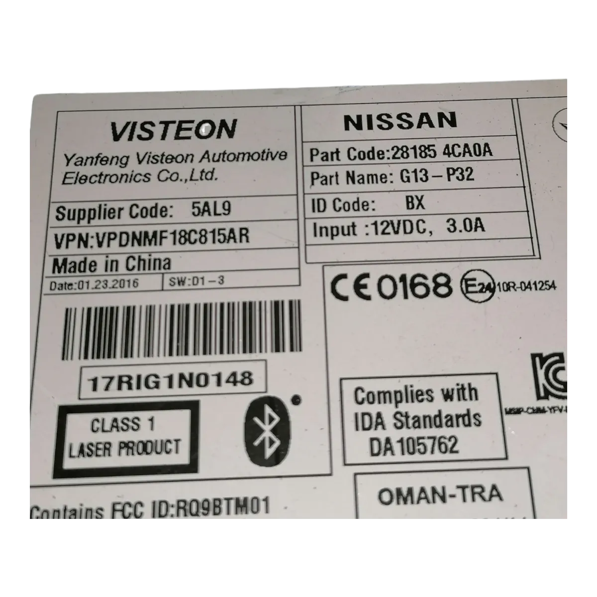 Nissan Qashqai  13-21     navigacija/CD/radio     281854CA0A   18C815AR