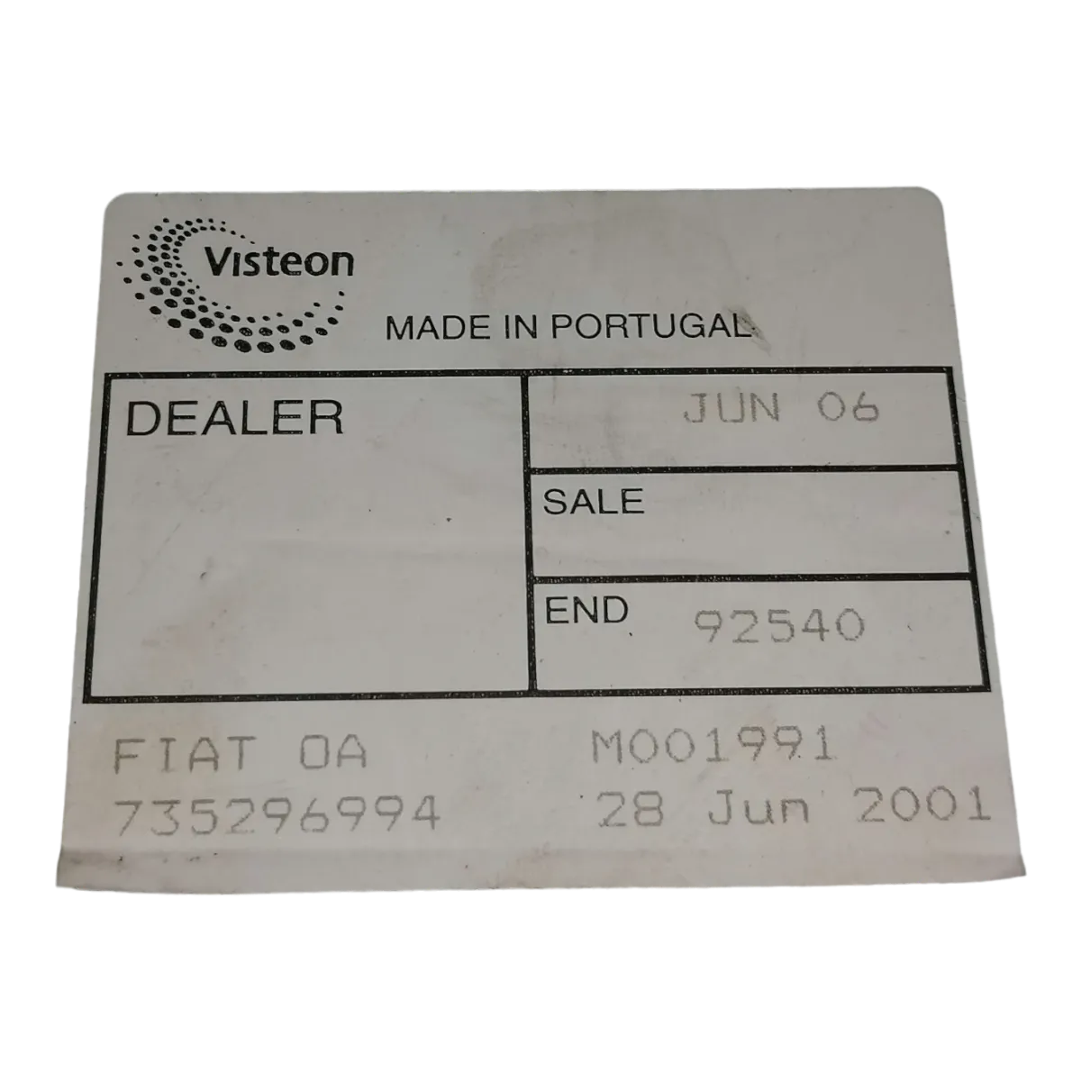 Fiat Stilo    01-10     kazetofon/radio     735296994