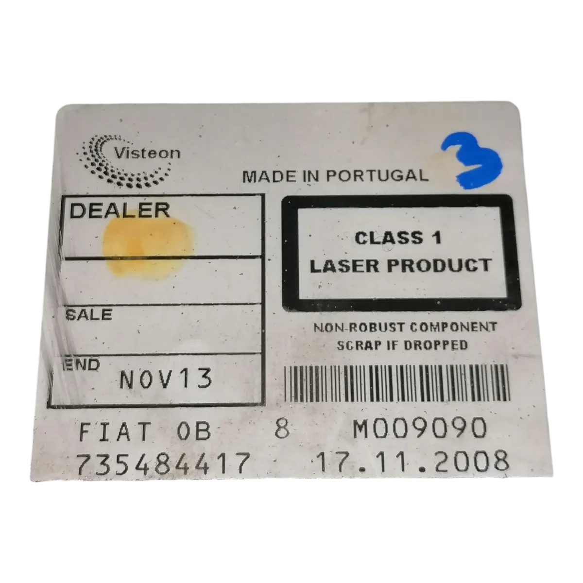 Fiat Bravo II  07-14    CD/radio     735484417