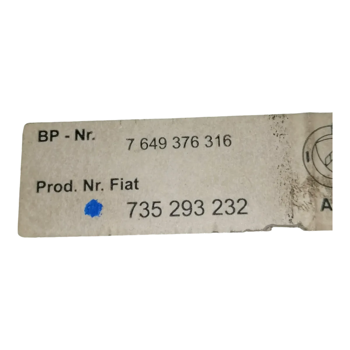 Alfa Romeo  147    01-10   kazetofon/radio    7649376316   735293232