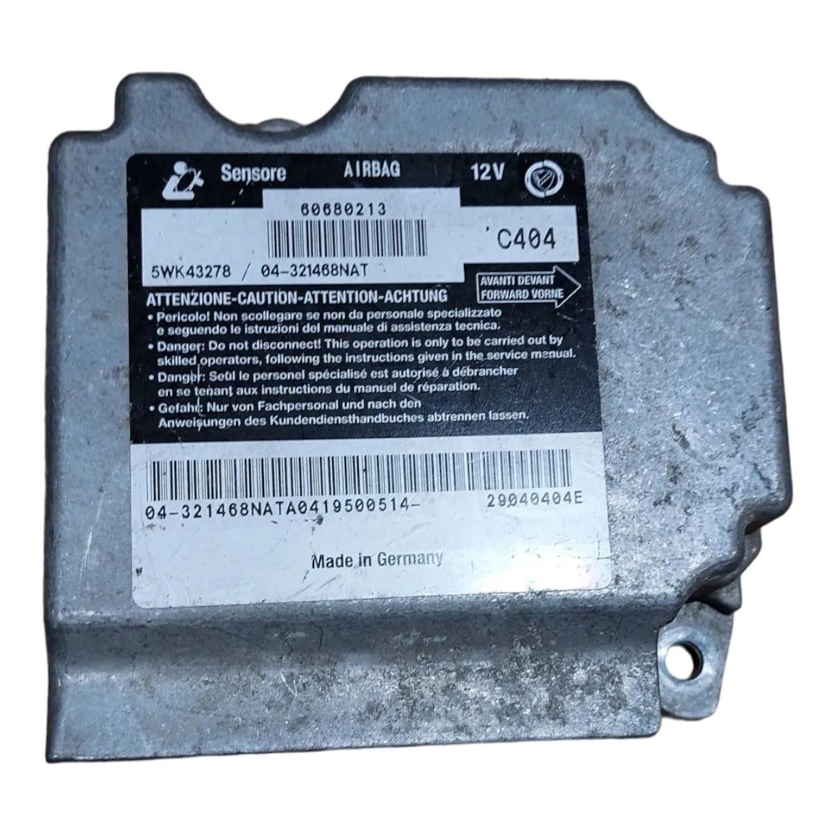 Alfa  Romeo 156   96-07      centrala airbaga  60680213   5WK43278   04321468NAT