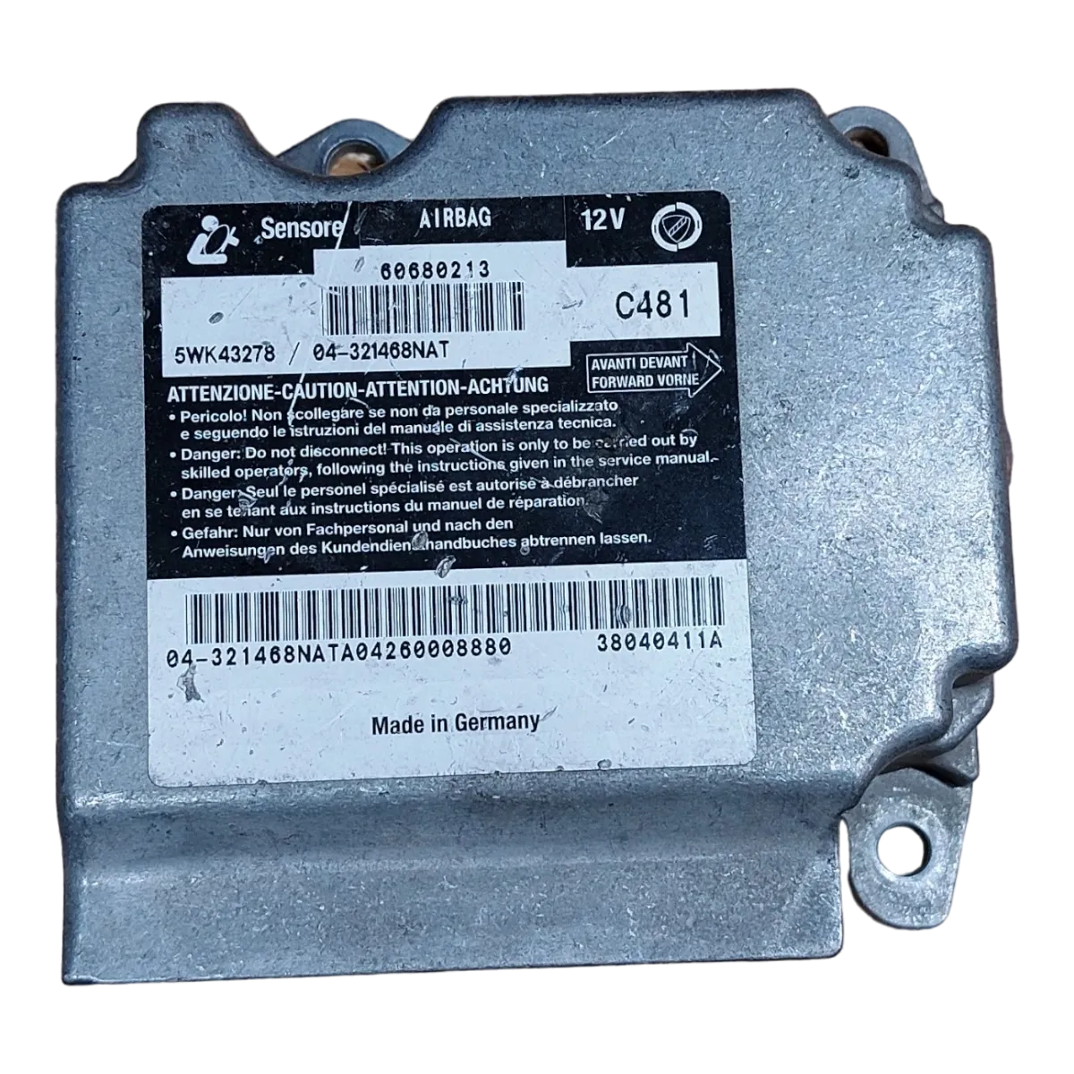 Alfa  Romeo 156   96-07     centrala airbaga 60680213   5WK43278   04321468NAT