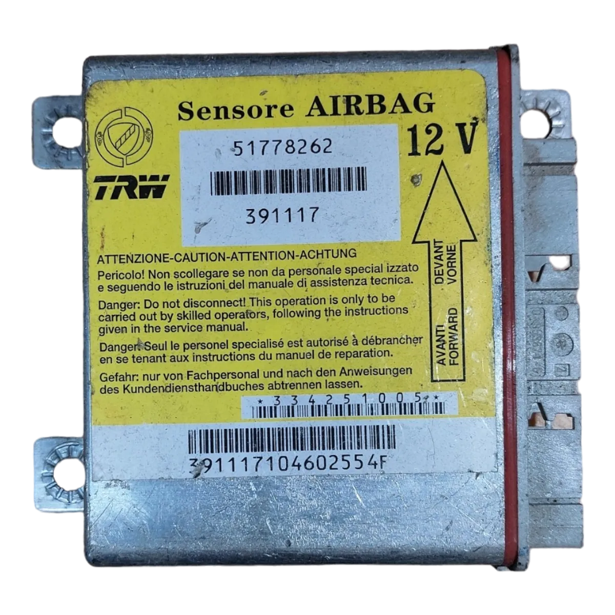 Fiat Panda II   03-12  centrala airbaga  51778262   391117