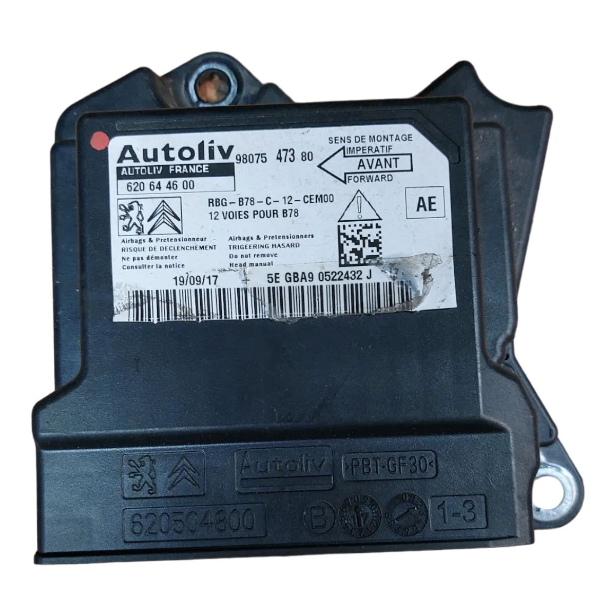 Citroen C4 Picasso Space Tourer 14-22  centrala airbaga  9807547380   620644600