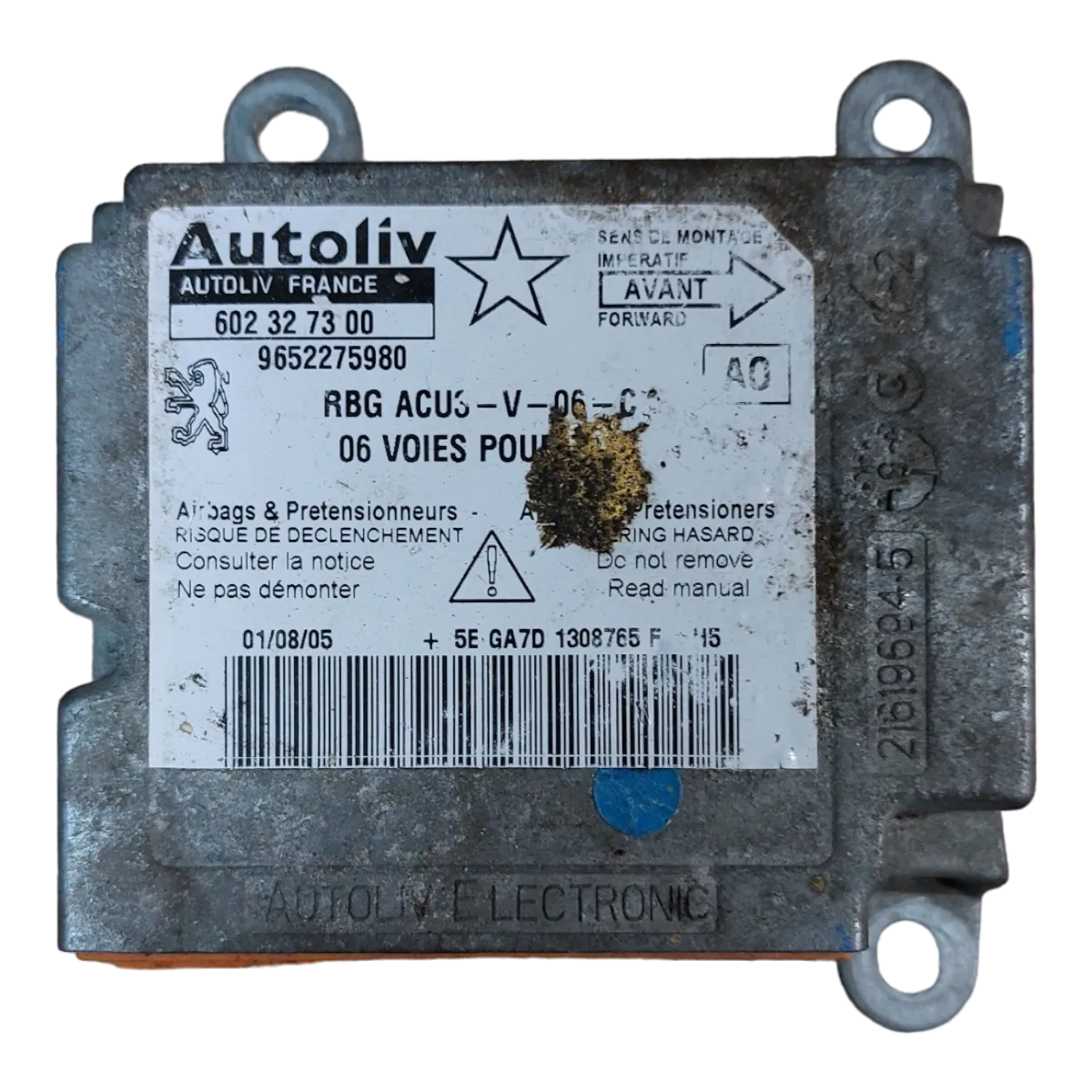 Peugeot 206   98-09  centrala airbaga  9652275980   602327300