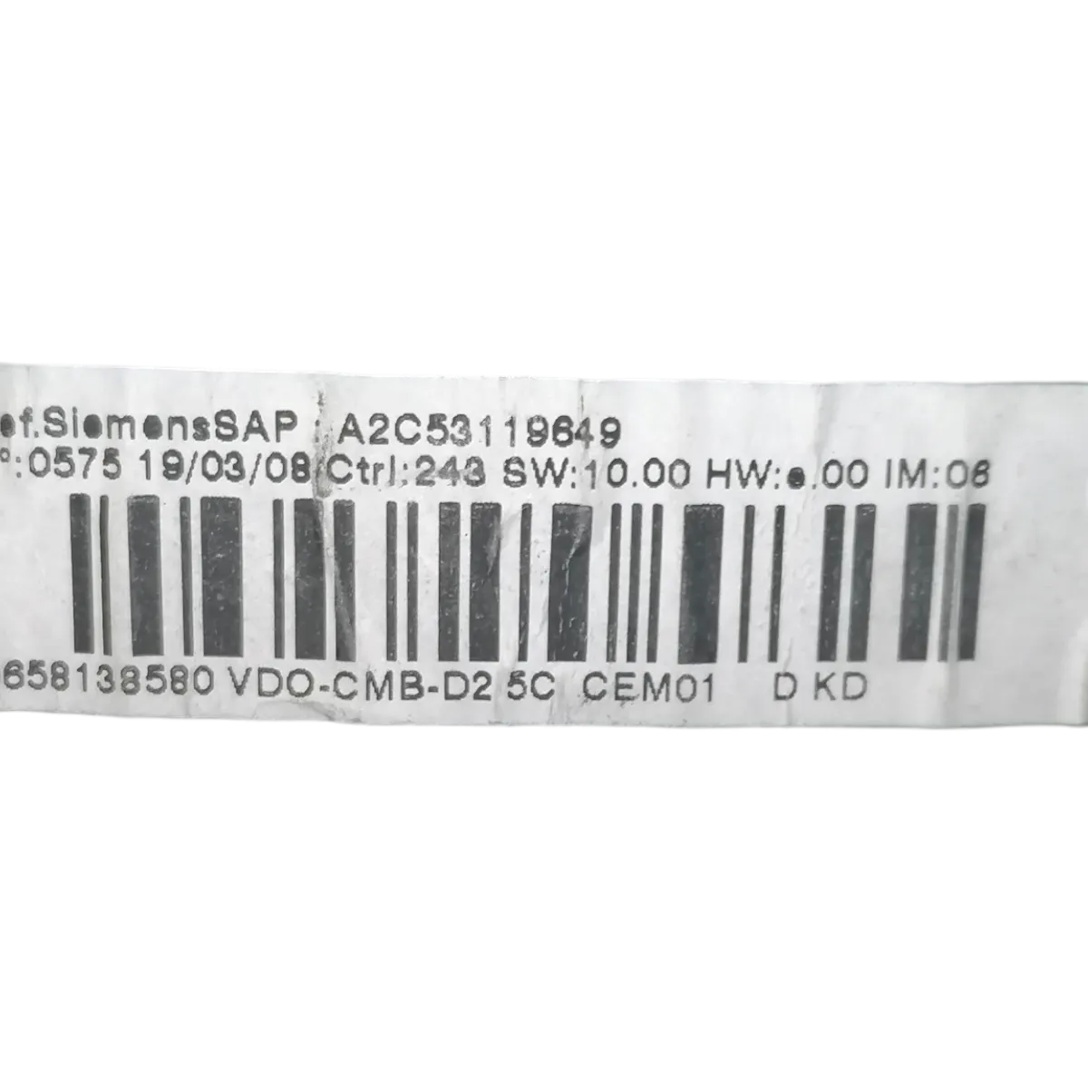 Peugeot 407  04-10   kilometar sat/brzinomjer    9658138580   A2C53119649
