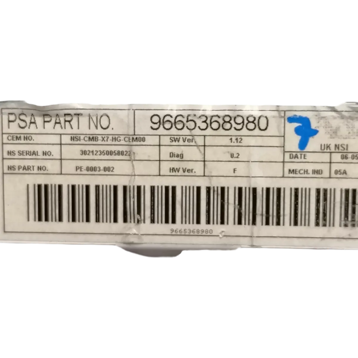 Citroen  C5 III X7  08-    kilometar sat/brzinomjer   9665368980