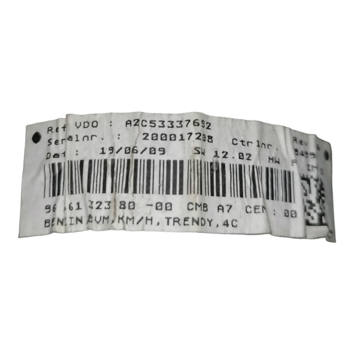 Peugeot  207  06-14   kilometar sat/brzinomjer   9666132380   A2C53337652