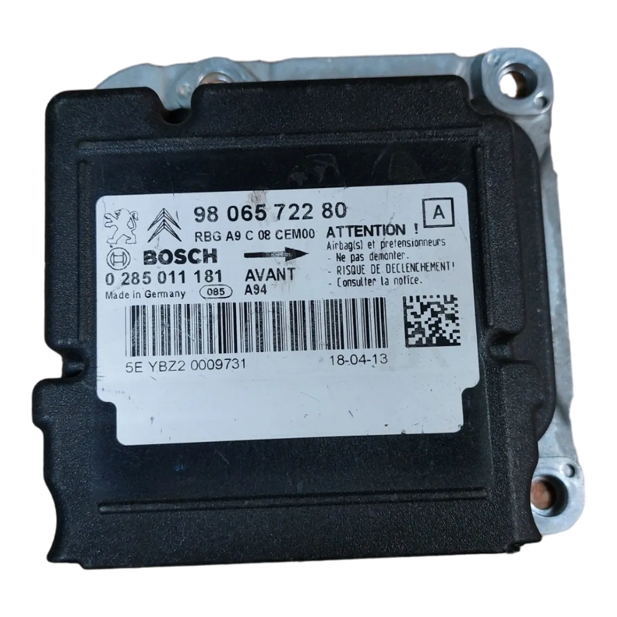 Peugeot 2008   13-19    centrala airbaga   9806572280   0285011181