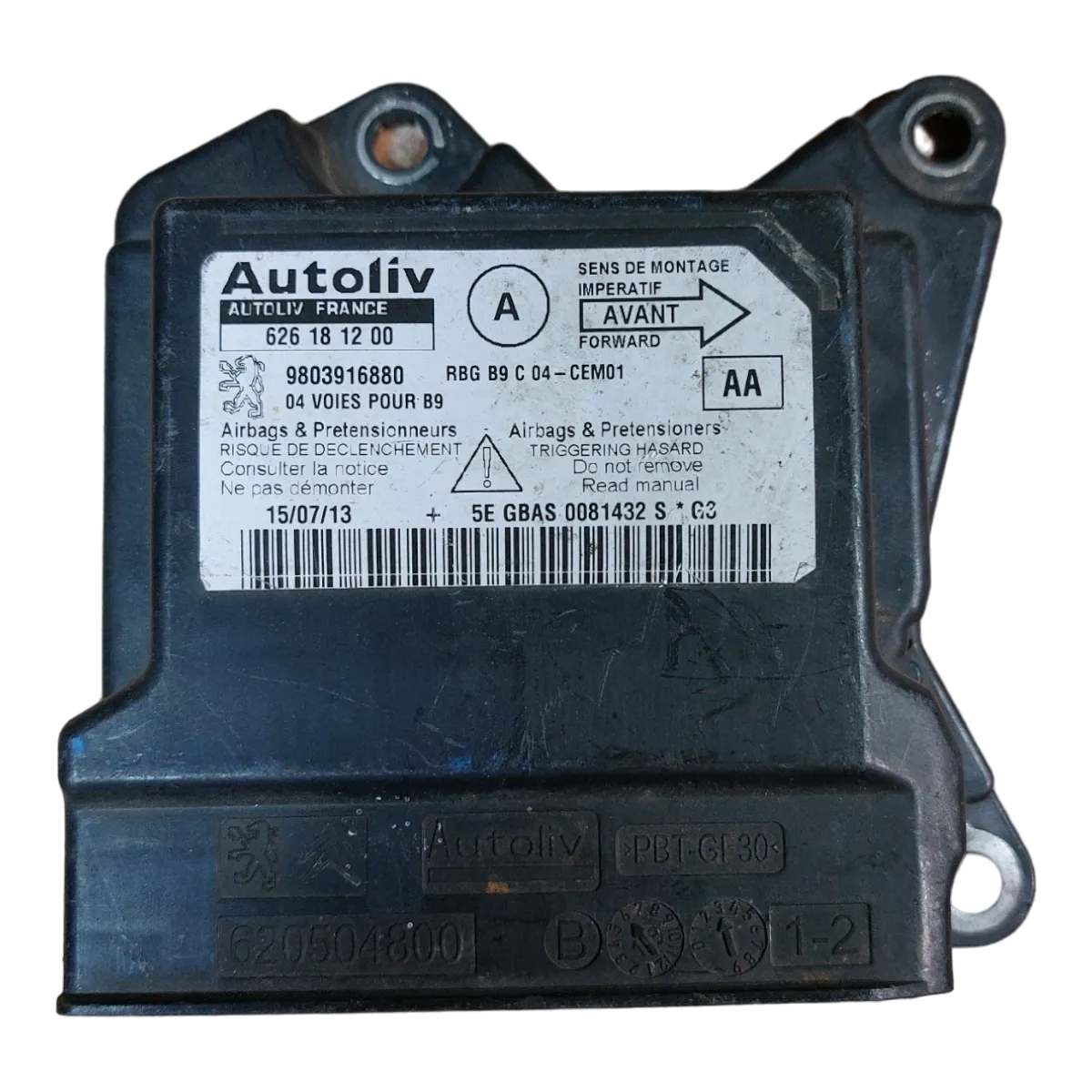 Peugeot Partner III  08-18   centrala airbaga 9803916880 626181200