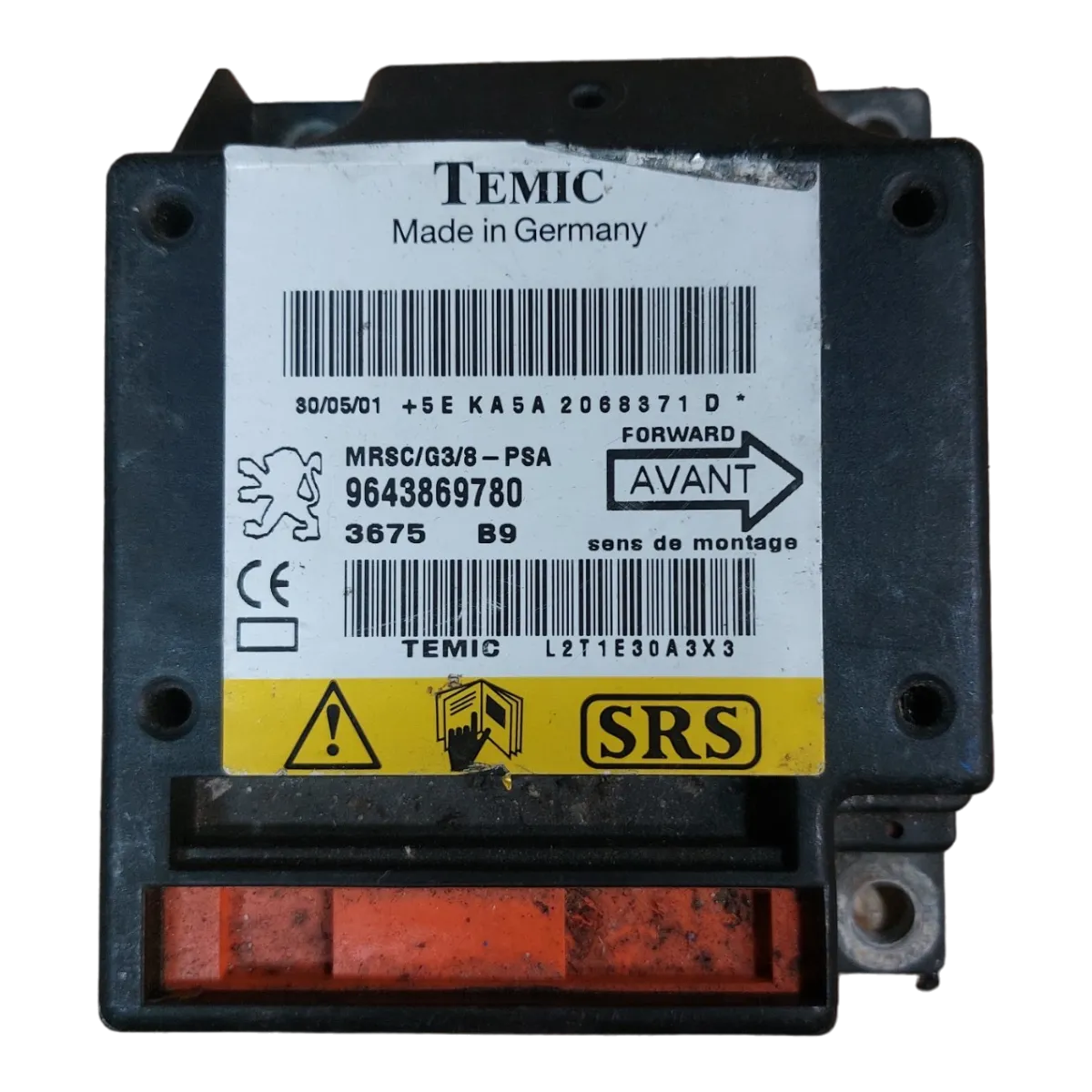 Peugeot 607 2.2 HDI  99-10  centrala airbaga  9643869780